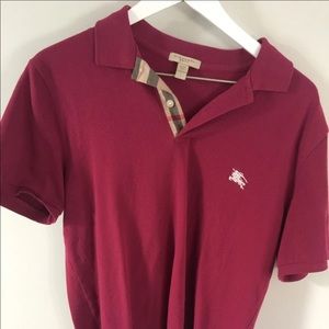 Burberry Men’s Short Sleeve Polo Shirt (L)